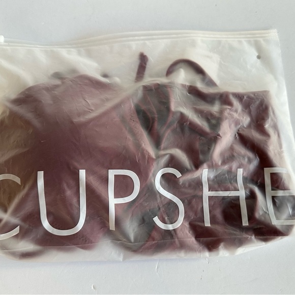 Cupshe‎ Strappy Halter Bikini & Bottom Swimwear M Burgundy Beachy Resort - Picture 11 of 13